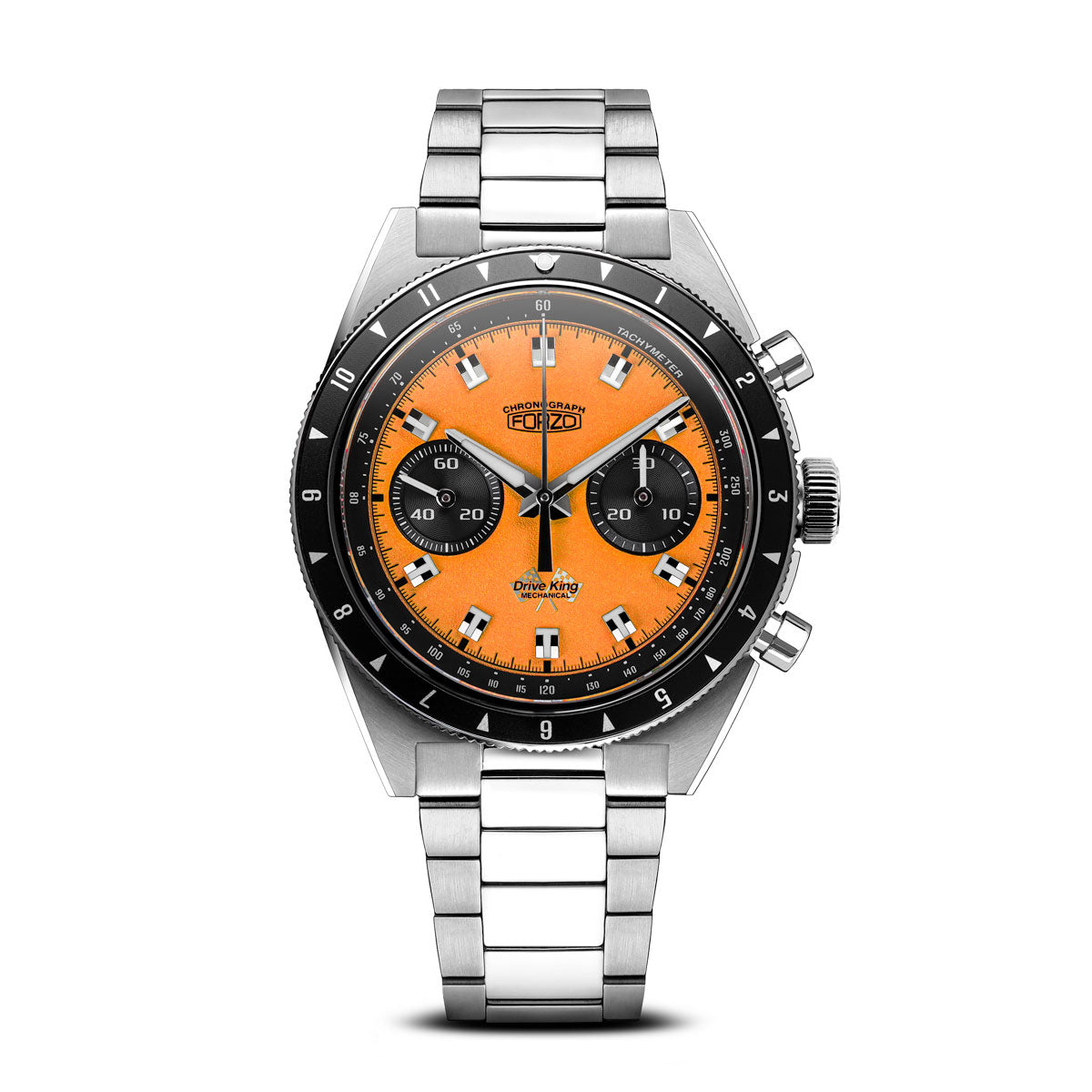 FORZO Drive King Mechanical Chronograph Watch Orange - SS-B01-B